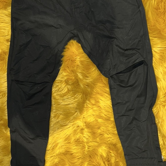 St Laurent Slit knees black unisex jogger pants Sz Large, fits small - Picture 9 of 14